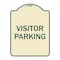 Signmission Designer Series Sign-Visitor Parking, Tan & Green Heavy-Gauge Aluminum, 24" x 18", TG-1824-9740 A-DES-TG-1824-9740 - alternate 1